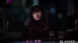 BLACKED Bombshell Blonde Ivy Wolfe takes on high-stakes gambler
