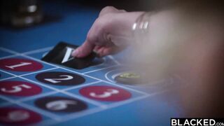 BLACKED Bombshell Blonde Ivy Wolfe takes on high-stakes gambler