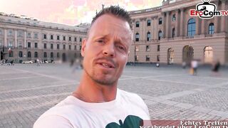 Real Blind date on street with german ugyl chick next door