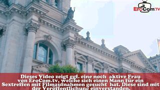 Real Blind date on street with german ugyl chick next door