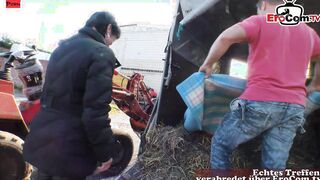 Hot sexsual Housewife pounded outside with the younger bro