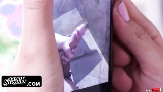 Blonde Stepsis Caught By Stepbro Posting Nude Pics
