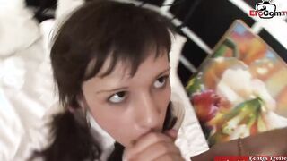 18yo dark haired College Women booty nailed for the mouth cummed