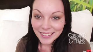 She is only eighteen and making her very first porn