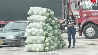 CARNE DEL MERCADO - Julia Cruz Joins two Guys Into Rough Public Threesome Full Movie