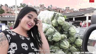 CARNE DEL MERCADO - Julia Cruz Joins two Guys Into Rough Public Threesome Full Movie