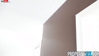 PropertySex - Petite Bae agent plowed by handyman's gigantic cock