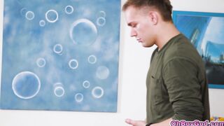 Stepmom and stepson yoga and fuck sesh