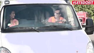 #LETSDOEIT - (Francys Belle, Conny Dachs) Latina mom Bangs The Truck Driver