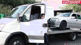 #LETSDOEIT - (Francys Belle, Conny Dachs) Latina mom Bangs The Truck Driver