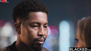 BLACKED Singer Aila can't resist her new producer's big black cock