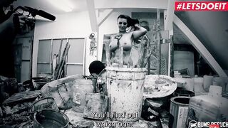 LETSDOEIT Wild Vicky Fucks Hard With A Painter At His