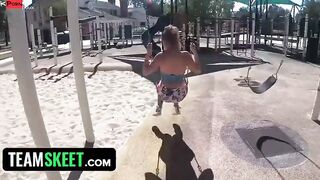 TeamSkeet - Incredible Sexy Thick Women Bounces Her Pink Pussy On