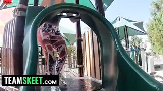 TeamSkeet - Incredible Sexy Thick Women Bounces Her Pink Pussy On