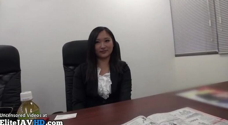 Japanese hairy secretary satisfies horny man