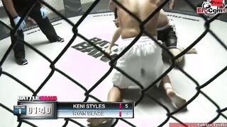 Blonde hoe with natural breasts fucks the boxing champ