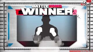 Blonde hoe with natural breasts fucks the boxing champ