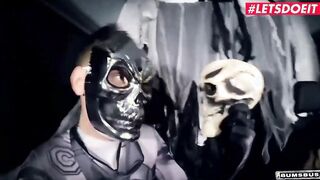 LETSDOEIT - (Lena Nitro, Lullu Gun, Jason Steel, Fash) - Spooky Halloween Foursome Screwed Inside The Car