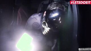 LETSDOEIT - (Lena Nitro, Lullu Gun, Jason Steel, Fash) - Spooky Halloween Foursome Screwed Inside The Car