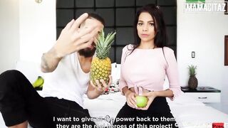 Gigantic Jugs Dark Haired Mila Garcia Picked Up To Get Her