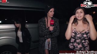 Lucky Dude has a spontaneous Pounded with 3 dark hair German Babes