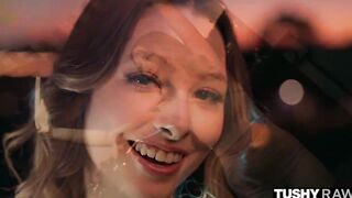 TUSHYRAW sexy goes butt to mouth & getting her booty fuck hard