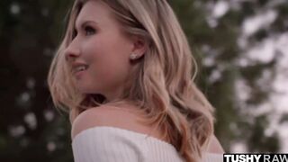TUSHYRAW Heavenly Blonde getting her amazingly beauty ass gaped wide