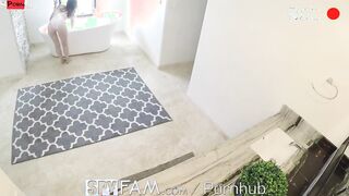 SPYFAM Creepy Step Brother Caught Watching Step Sister Tan