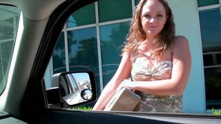 Amazing stranded red haired is picked up and paid for sex
