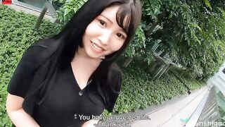 Aina Nanjyo is an amatuer star with gigantic boobies to play with