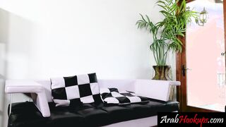 Hot Arab stepmom sucking my big cock