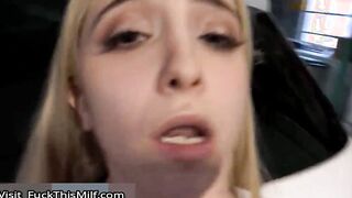 Fucking Daddy And Taking His Big Cum Facial In Car Garage