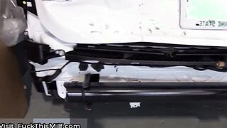 Fucking Daddy And Taking His Big Cum Facial In Car Garage