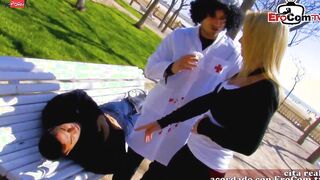 spanish blonde latina milf into 3-way mmf