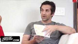 Family Strokes - Erotic Big Assed 19 Yo Uses Her Stepdad As A Screwed Buddy For Her Online Sex Show