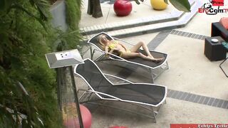 Slim blonde bimbos with small titted getting a cumshot