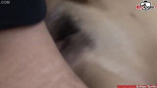 SLENDER DARK HAIR 18 YO STRANGING WITH ANAL
