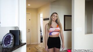 Ella Reese sucking her stepbros big cock