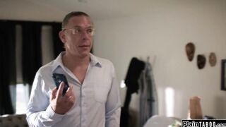 Catfished babe still fucks the older guy