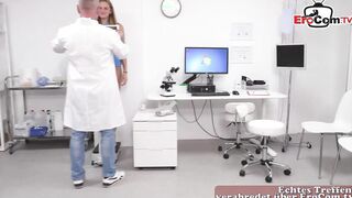 Freaky lonely german slim housewife seduced the doctor