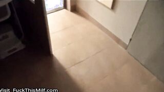 BBW sister stuck under table. Fucked by stepbro as a result.