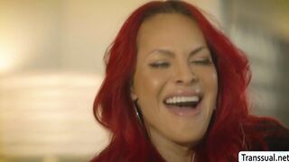 Two horny Tbabes enjoy their valentines anal sex date