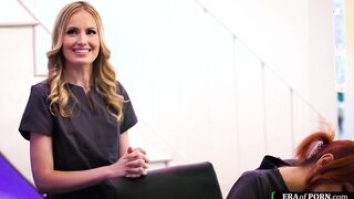 Masseuse is fucked by rival parlor owner