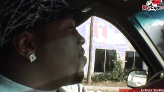 Blonde 19 Year Mature skank getting a jizzed on her small boobs from huge ebony dick