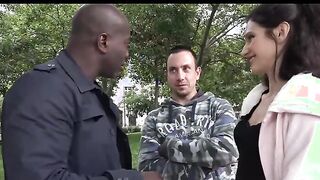Tina Joy Getting Nailed By A Big Ebony Cock While Her Husband Watches