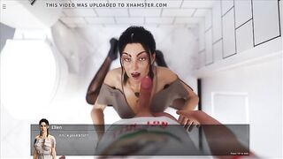 Ellen give head into toilet