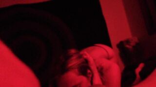 Full Video of hotwife deepthroating a bull's dick