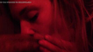 Full Video of hotwife deepthroating a bull's dick