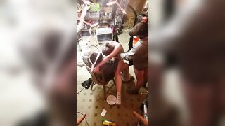 Shared wifey fun into garage
