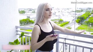 Huge melons skank gets fuck into tight snatch. babe huge